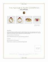 Men's Ruby Ring 4.15 Ct. 14K Yellow Gold Appraisal
