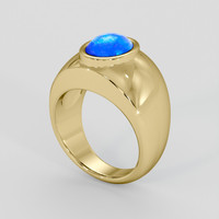 7.54 Ct. Blue Sapphire Ring, 14K Yellow Gold 2