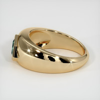 1.20 Ct. Green Sapphire Ring, 14K Yellow Gold 4