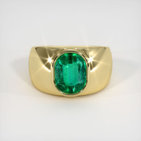 1.98 Ct. Emerald Ring, 18K Yellow Gold 1
