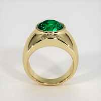 3.42 Ct. Emerald Ring, 18K Yellow Gold 3