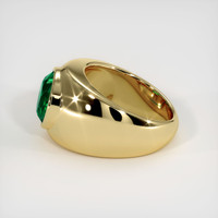 3.42 Ct. Emerald   Ring, 18K Yellow Gold 4