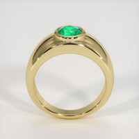 0.65 Ct. Emerald Ring, 18K Yellow Gold 3