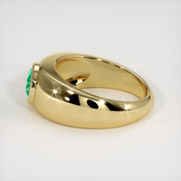 0.65 Ct. Emerald Ring, 18K Yellow Gold 4