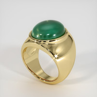 10.88 Ct. Emerald Ring, 18K Yellow Gold 2