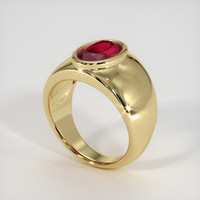 3.02 Ct. Ruby Ring, 18K Yellow Gold 2