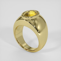 6.70 Ct. Yellow Sapphire Ring, 18K Yellow Gold 2