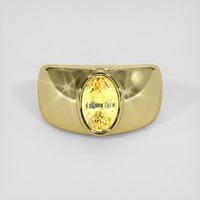 6.92 Ct. Yellow Sapphire Ring, 18K Yellow Gold 1