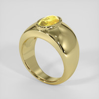 6.92 Ct. Yellow Sapphire Ring, 18K Yellow Gold 2