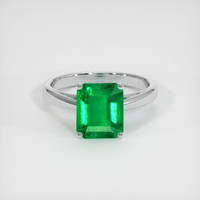 1.98 Ct. Emerald Ring, Platinum 950 1
