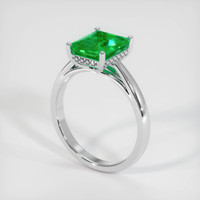 1.98 Ct. Emerald Ring, Platinum 950 2