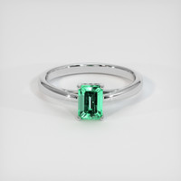 0.61 Ct. Emerald Ring, Platinum 950 1