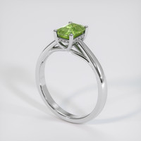 1.20 Ct. Green Sapphire Ring, Platinum 950 2