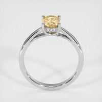 1.45 Ct. Orangish Yellow Sapphire Ring, Platinum 950 3