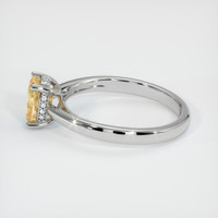 1.45 Ct. Orangish Yellow Sapphire Ring, Platinum 950 4