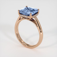 3.57 Ct. Sapphire Ring, 18K Rose Gold 2