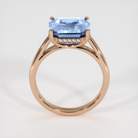 3.57 Ct. Sapphire Ring, 18K Rose Gold 3