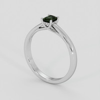 0.55 Ct. Green Sapphire Ring, Silver 2