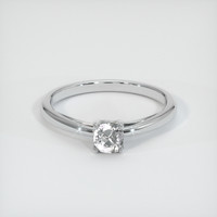 0.51 Ct. White Sapphire Ring, 10K White Gold 1
