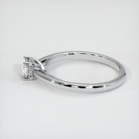 0.51 Ct. White Sapphire Ring, 10K White Gold 4
