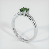 0.90 Ct. Sapphire Ring, 14K White Gold 2