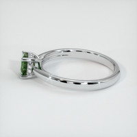 0.90 Ct. Bluish Green Sapphire Ring, 14K White Gold 4