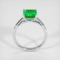 1.98 Ct. Emerald Ring, 18K White Gold 3