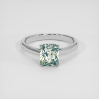 2.60 Ct. Bi Color Sapphire Ring, 18K White Gold 1