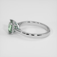 2.60 Ct. Bi Color Sapphire Ring, 18K White Gold 4