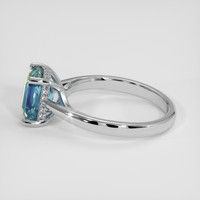 3.01 Ct. Bi Color Sapphire Ring, 18K White Gold 4
