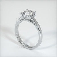 3.99 Ct. White Sapphire Ring, 18K White Gold 2