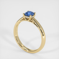 0.71 Ct. Sapphire Ring, 14K Yellow Gold 2