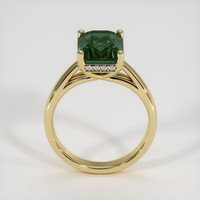 3.41 Ct. Bluish Green Sapphire Ring, 14K Yellow Gold 3