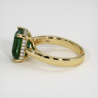 3.41 Ct. Bluish Green Sapphire Ring, 14K Yellow Gold 4