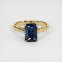 2.09 Ct. Blue Sapphire Ring, 14K Yellow Gold 1