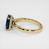 2.09 Ct. Blue Sapphire Ring, 14K Yellow Gold 4