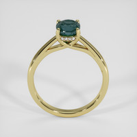 1.55 Ct. Bluish Green Sapphire Ring, 14K Yellow Gold 3