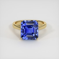 7.17 Ct. Blue Sapphire Ring, 14K Yellow Gold 1