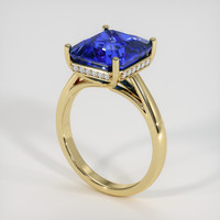 7.17 Ct. Blue Sapphire Ring, 14K Yellow Gold 2