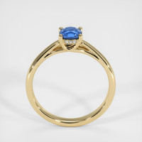 0.71 Ct. Blue Sapphire Ring, 18K Yellow Gold 3