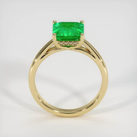 1.98 Ct. Emerald Ring, 18K Yellow Gold 3