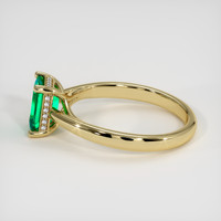 1.19 Ct. Emerald Ring, 18K Yellow Gold 4