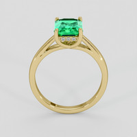 1.69 Ct. Emerald Ring, 18K Yellow Gold 3