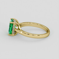 1.69 Ct. Emerald Ring, 18K Yellow Gold 4