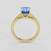 2.17 Ct. Blue Sapphire Ring, 18K Yellow Gold 3