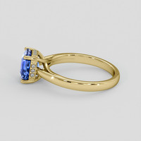 2.17 Ct. Blue Sapphire Ring, 18K Yellow Gold 4