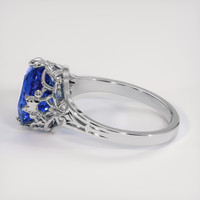 3.65 Ct. Blue Sapphire Ring, Platinum 950 4