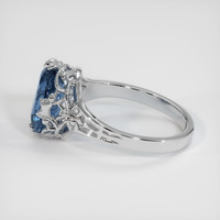 3.40 Ct. Blue Sapphire Ring, Platinum 950 4