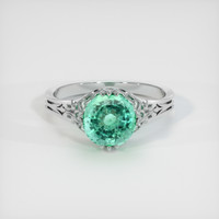 1.50 Ct. Emerald Ring, Platinum 950 1