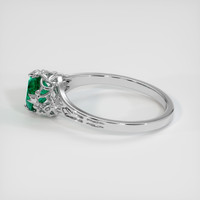 0.76 Ct. Emerald Ring, Platinum 950 4